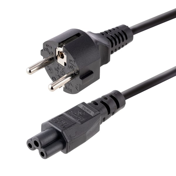 StarTech.com 753E-3M-POWER-LEAD el-ledning Sort CEE7/7 C5 forbinder