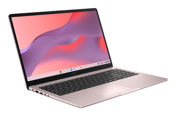 ASUS Chromebook CX1505CTA Intel® N N50 39,6 cm (15.6") Fuld HD 8 GB LPDDR5-SDRAM 128 GB eMMC Wi-Fi 6 (802.11ax) ChromeOS Lyserød