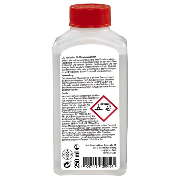 Hama 111724 avkalkningsmedel Hushållsapparater 250 ml