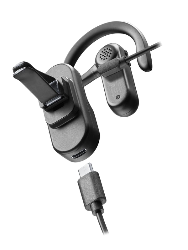 Cellularline 8018080443466 Headset Trådlös Öppen öronmodell, I öra Samtal/musik Bluetooth Laddningsställ Svart