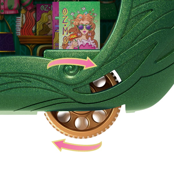 Disney Universal Pictures’ Wicked Emerald City-toglegesæt med lille dukke, 3 legeområder og 15 dele i alt