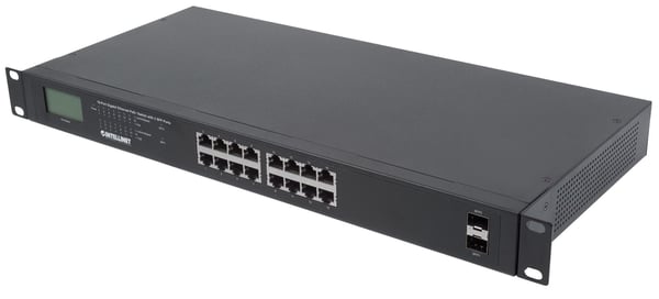 Intellinet 561259 verkkokytkin Hallitsematon Gigabit Ethernet (10/100/1000) Power over Ethernet -tuki Musta