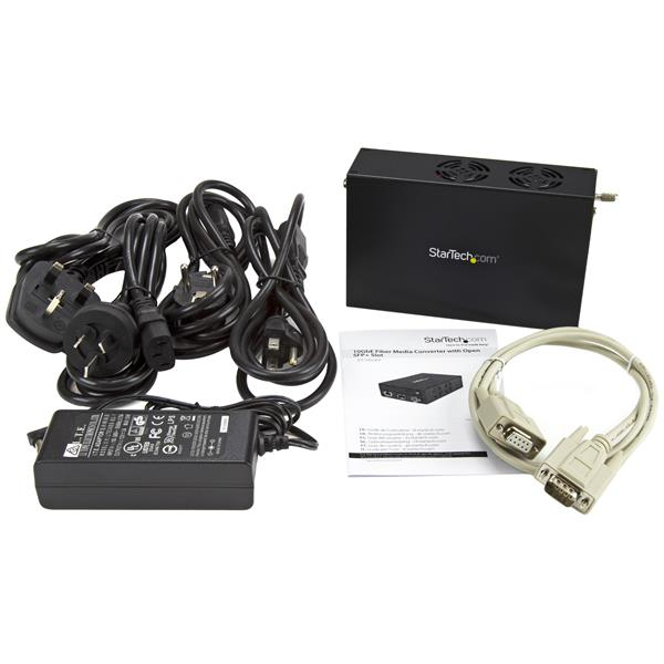 StarTech.com 10 Gigabit Ethernet koppar-till-fibermediaomvandlare - öppen SFP+ - hanterad