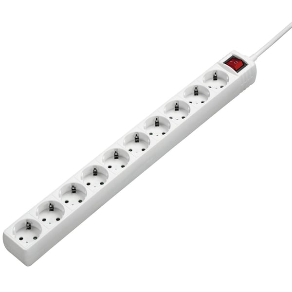 Hama 00137234 overspændingsbeskytter Hvid 10 AC stikkontakt(er) 230 V 3 m