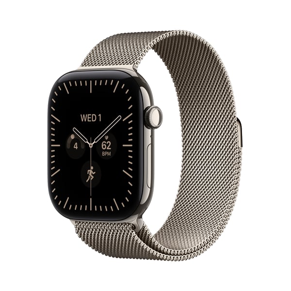 Apple Watch Series 12 OLED 46 mm Digitaalinen 416 x 496 pikseliä Kosketusnäyttö 5G Titaani Wi-Fi GPS (satelliitti)