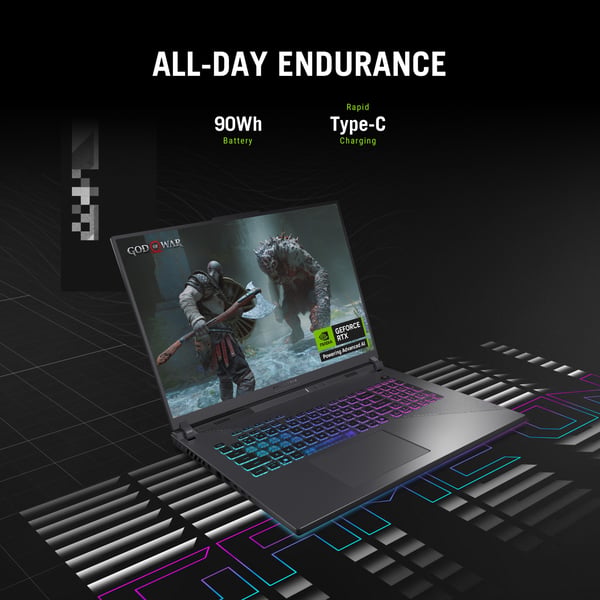 ASUS ROG Strix G18 G814PM-S9012W AMD Ryzen™ 9 7940HX Laptop 45,7 cm (18") 2.5K 16 GB DDR5-SDRAM 1 TB SSD NVIDIA GeForce RTX 5060 Wi-Fi 6E (802.11ax) Windows 11 Home Grå QWERTY Hollandsk