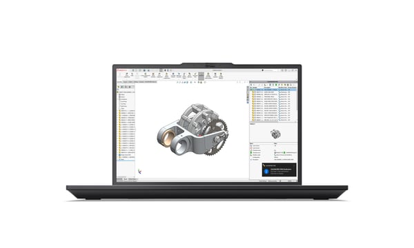 Lenovo ThinkPad P16v Gen 3 (Intel) Intel Core Ultra 7 255H Mobil arbetsstation 40,6 cm (16") WUXGA 32 GB DDR5-SDRAM 1 TB SSD NVIDIA RTX PRO 2000 Blackwell Wi-Fi 7 (802.11be) Windows 11 Pro Portugisisk Svart