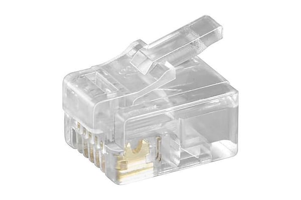 Microconnect KON502-10R liitinjohto RJ-12 6P6C Läpinäkyvä