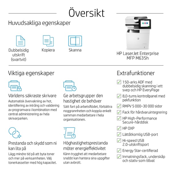 HP LaserJet Enterprise MFP M635h