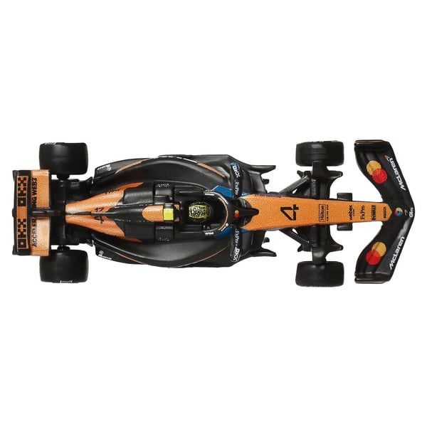 Hot Wheels Premium Formula 1 2-pak med biler i skala 1:64, McLaren Formula 1 Team med Piastri & Norris