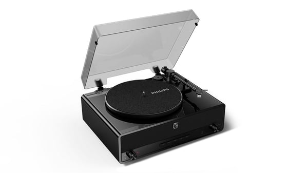 Philips TAV5000/10 grammofoner Remdriven skivtallrik Svart