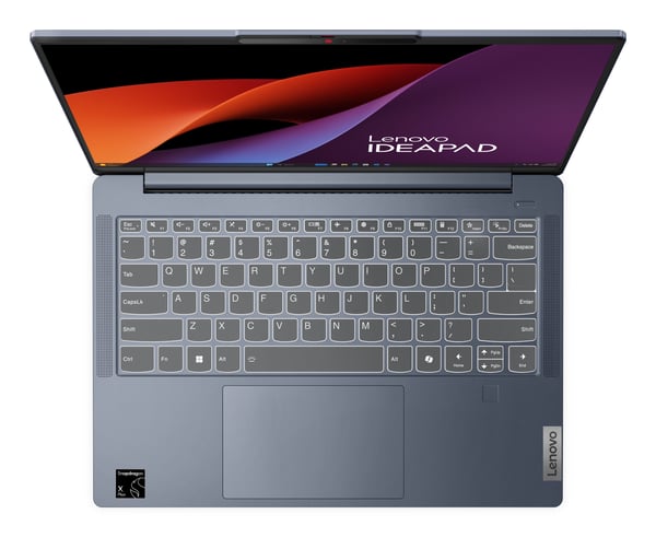 Lenovo IdeaPad Slim 5 14Q8X9 Copilot+ PC Snapdragon X1-26-100 Bärbar dator 35,6 cm (14") WUXGA 16 GB LPDDR5x-SDRAM 512 GB SSD Wi-Fi 7 (802.11be) Windows 11 Home tyska Blå