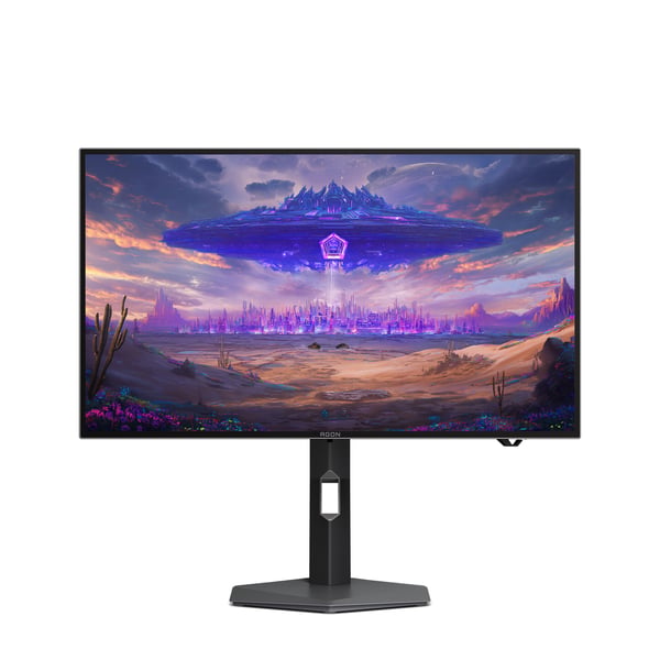 AOC AGON PRO AGP277QKDC platta pc-skärmar 67,3 cm (26.5") 2560 x 1440 pixlar Quad HD OLED Grå