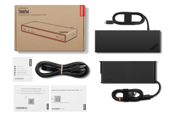 Lenovo ThinkPad Thunderbolt 5 Smart Dock 7500 Kabel Svart