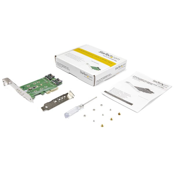 StarTech.com 3-ports M.2 SSD (NGFF) adapterkort - 1x PCIe (NVMe)