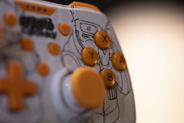 Konix Naruto Kakashi Hvid USB Gamepad Nintendo Switch, Nintendo Switch Lite, PC