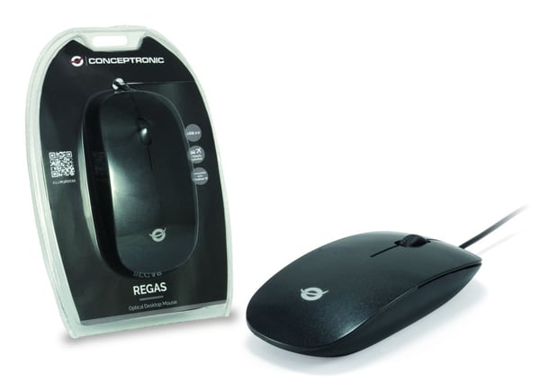 Conceptronic CLLM3BDESK hiiri Office Molempikätinen USB A-tyyppi Optinen 800 DPI