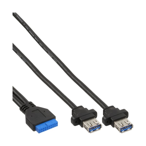 InLine 66905 nätverkskort/adapters Intern USB 3.2 Gen 1 (3.1 Gen 1)