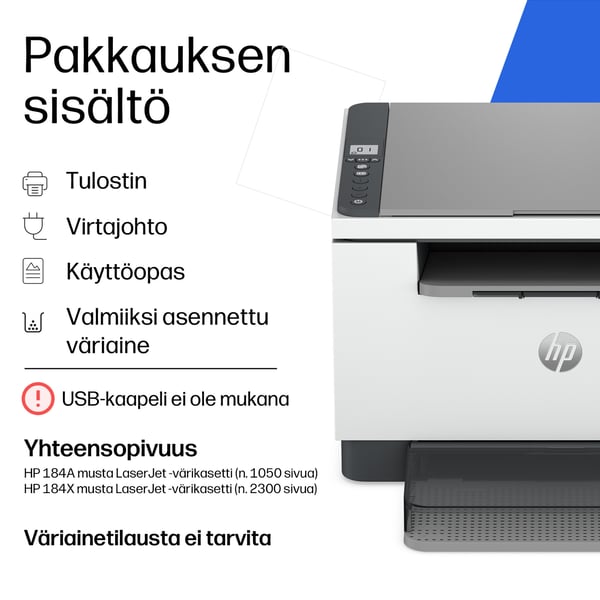HP LaserJet M248dw Multifunction Mustavalkoinen Tulostin