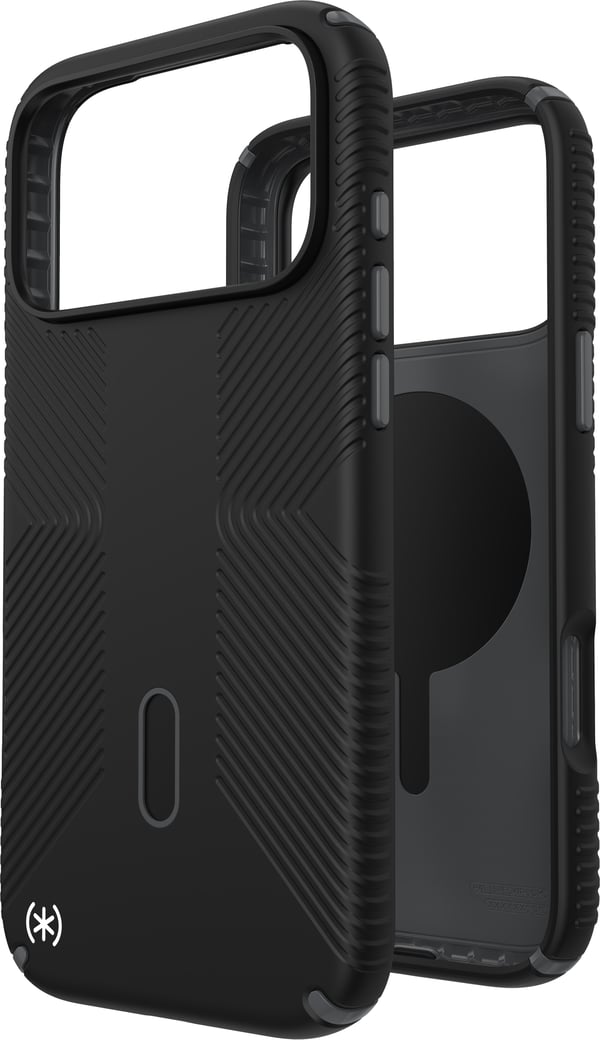 Speck Presidio2 Grip ClickLock & MagSafe - Cover til iPhone 17 Pro Max (Sort / Skifergrå / Hvid)