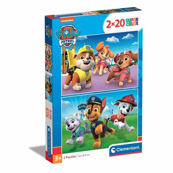 Clementoni Supercolor Paw Patrol Puslespil 20 stk Tegnefilm