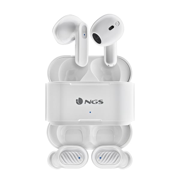 NGS ARTICA DUO Headset Trådlös I öra Samtal/musik Bluetooth Vit