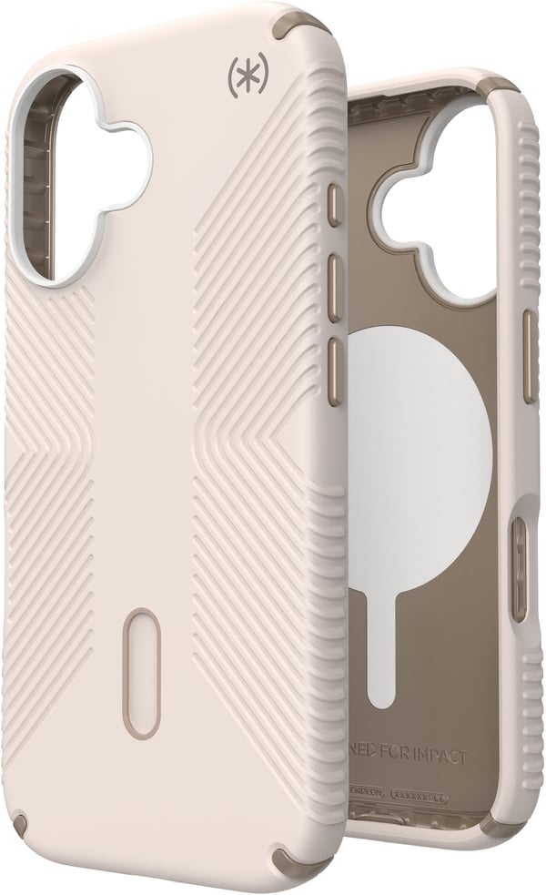 Speck Presidio2 Grip ClickLock & MagSafe til iPhone 16 beige