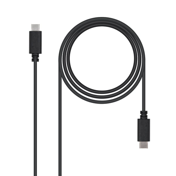 Nanocable USB 2.0, 1m USB-kabel USB C 0,48 Gbit/sek. Sort