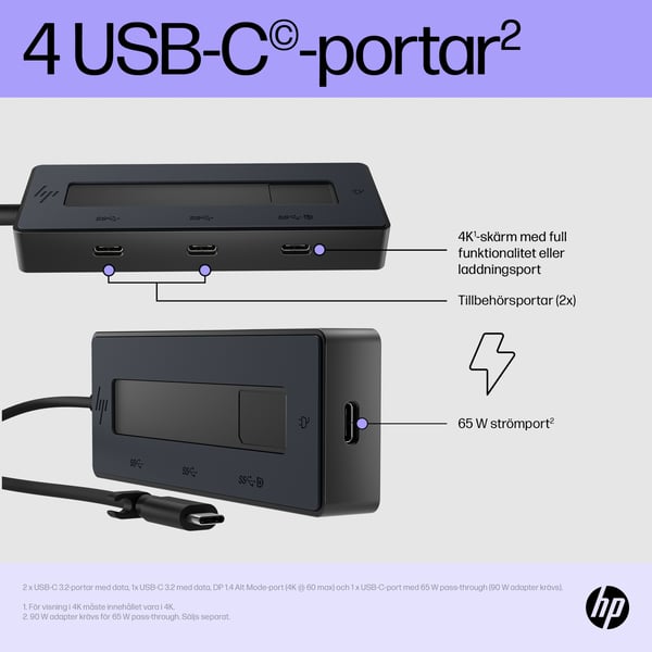 HP Port Replicator - USB-C - DP - Europa