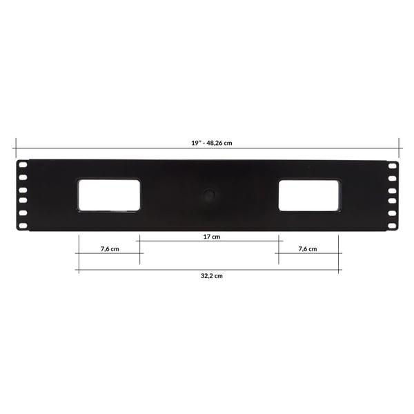 Techly I-CASE CABLE-FR2 tilbehør til rack Kabelbakkepanel