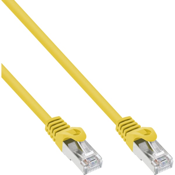 InLine 71533Y netværkskabel Gul 0,3 m Cat5e F/UTP (FTP)