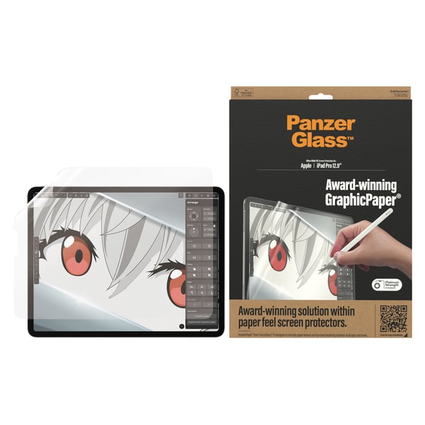 PanzerGlass ® GraphicPaper® Screen Protector iPad Pro 12.9'' (2018-2022) | Ultra-Wide Fit Kirkas näytönsuoja Apple 1 kpl