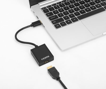 Manhattan 153690 USB-grafikadapter Svart