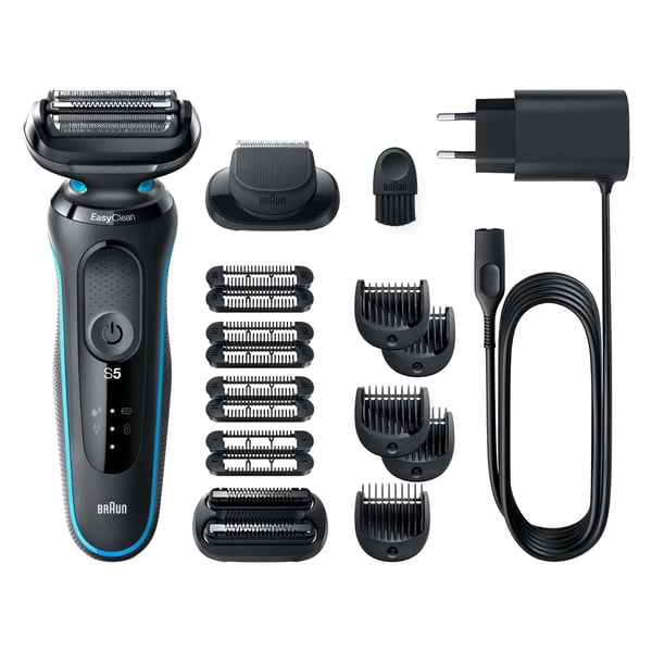 Braun Series 5 51-M1850s Folie shaver Sort, Blå