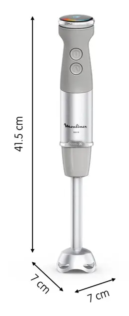Moulinex Quickchef + DD67EB10 mixer 0,5 l Stavmixer 1000 W Grå, Rostfritt stål