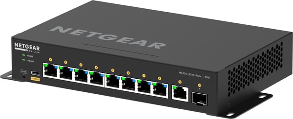 Netgear AV Line M4250-9G1F-PoE+ - Switch - L3 - hanterad - 8 x 10/100/1000 (8 PoE+)