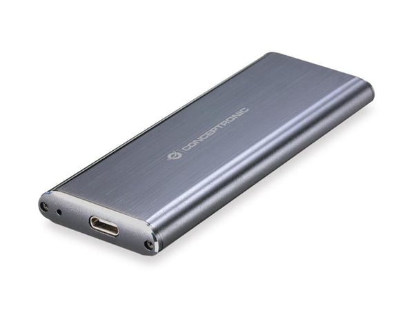 Conceptronic HDE01G tallennusaseman kotelo SSD-kotelo Harmaa M.2 Conceptronic HDE01G tallennusaseman kotelo SSD-kotelo Harmaa M.2