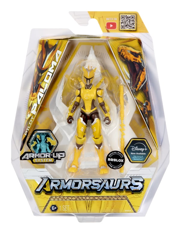 MGA Entertainment Armorsaurs 3.75” Figure- Raptor Pilot (Paloma Silva)