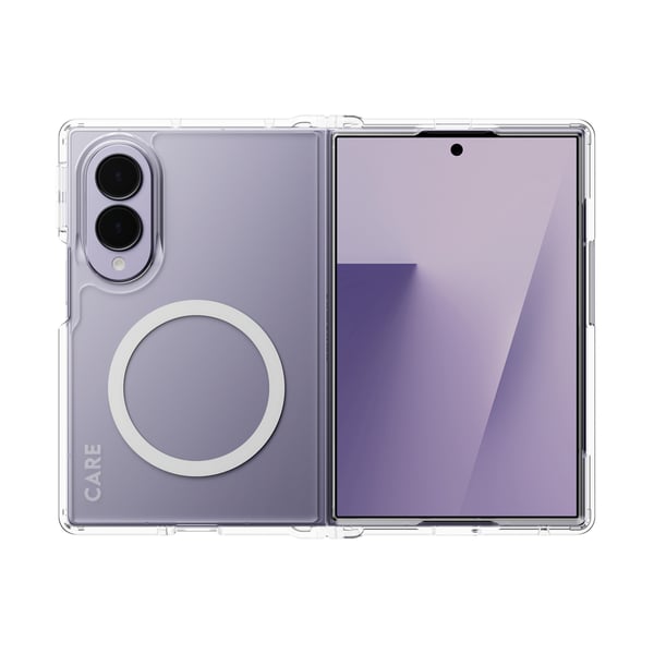 PanzerGlass CARE™ by ® Urban Combat Case Transparent m. Hvid Qi Samsung Fold8