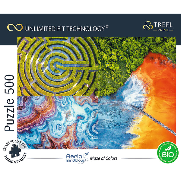 Palapeli 500 palaa UFT Labyrinth Colors