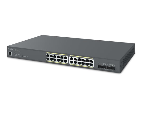EnGenius ECS1528P netværksswitch Administreret L2+ Gigabit Ethernet (10/100/1000) Strøm over Ethernet (PoE) Grå