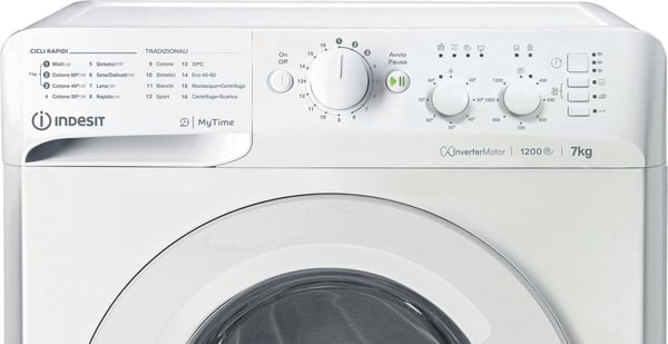 Indesit MTWC 71296 W IT Pesukone Edestä täytettävä 7 kg 1200 RPM Valkoinen