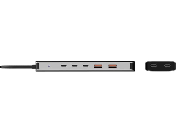 Sandberg 136-79 kannettavien tietokoneiden telakka ja porttitoistin Langallinen USB 3.2 Gen 2 (3.1 Gen 2) Type-C Harmaa