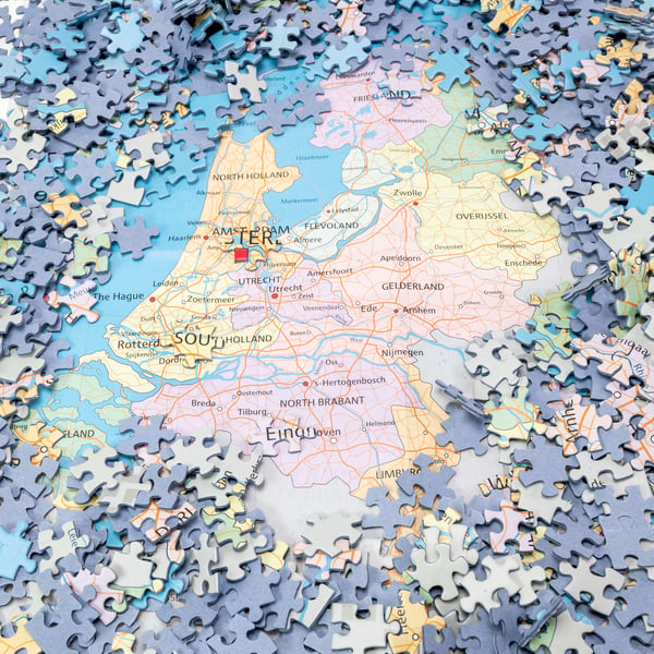 Tactic Maps of the World Netherlands palan palapeli