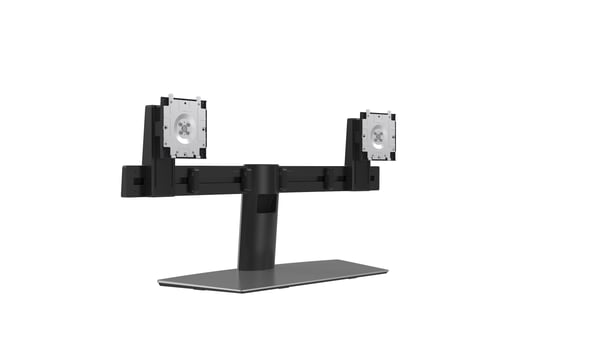 DELL Dual Monitor Stand 68,6 cm (27") Skrivebord Aluminium, Sort