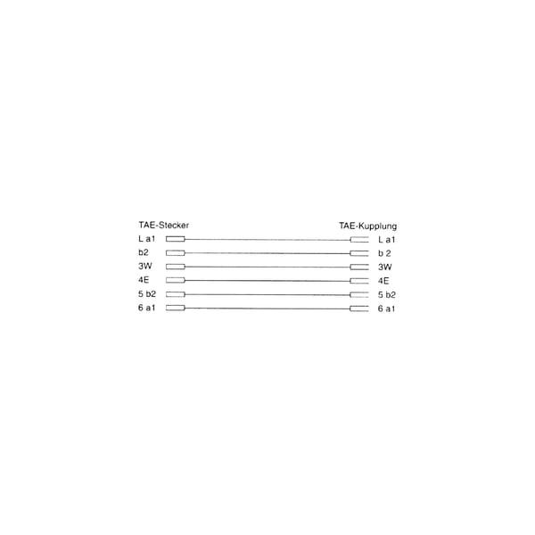 InLine 18851 telefonkabel 10 m Sort