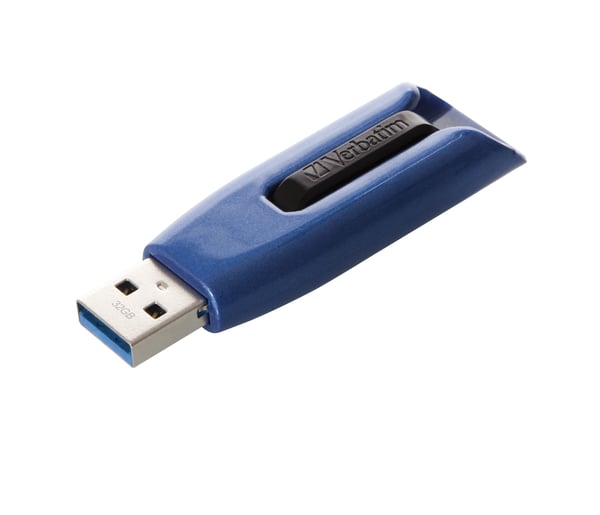 Verbatim Store 'n' Go V3 Max USB-sticka 32 GB USB Type-A 3.2 Gen 1 (3.1 Gen 1) Blå Verbatim Store 'n' Go V3 Max USB-sticka 32 GB USB Type-A 3.2 Gen 1 (3.1 Gen 1) Blå