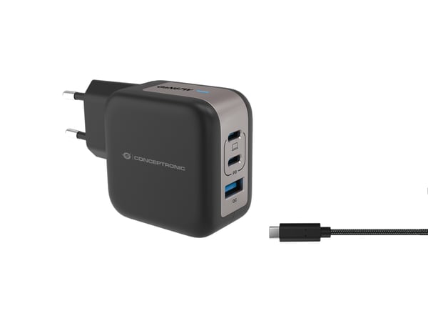 Conceptronic ALTHEA17B oplader til mobil enhed Universel Sort Vekselstrøm Hurtig opladning Indendørs Conceptronic ALTHEA17B oplader til mobil enhed Universel Sort Vekselstrøm Hurtig opladning Indendørs