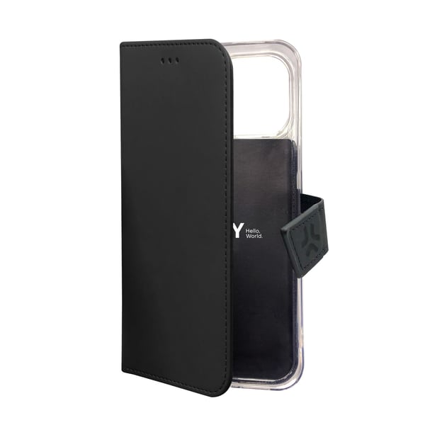 Celly WALLY1056 mobiltelefonfodral 17 cm (6.7") Plånbok Svart