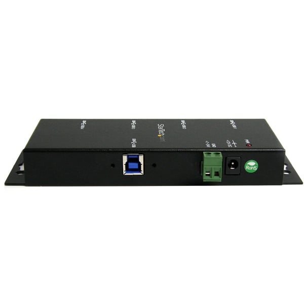 StarTech.com Monterbar 4 Port Industrielt USB 3.0 SuperSpeed Hub inkl. Strømforsyning